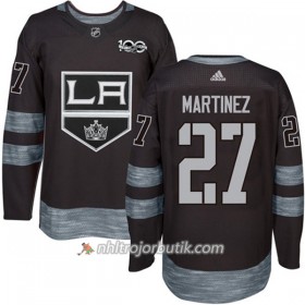 Män Ishockey Los Angeles Kings Tröja Alec Martinez 27 1917-2017 100th Anniversary Adidas Svart Authentic